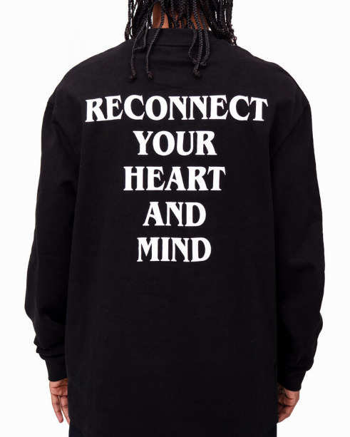 Please Come Home Reconnect Long Sleeve Tee Black