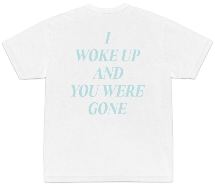 Please Come Home Gone Tee White / Aqua