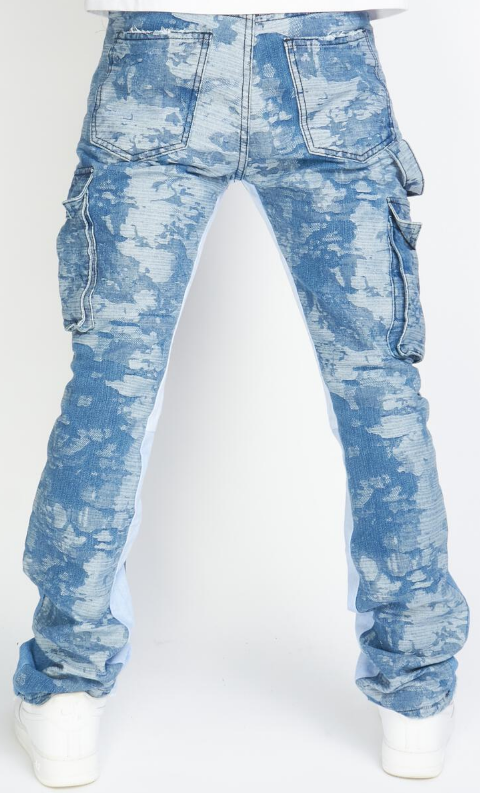 Politics Denim Cargo Stacked Flare (Mott520)