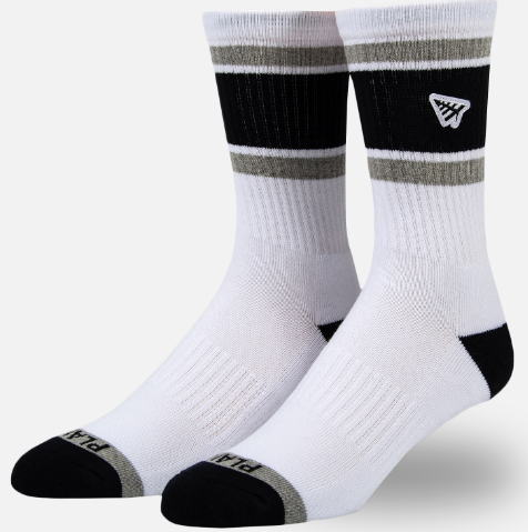 Paper Planes Embroidery Logo Patch Stripe Sock