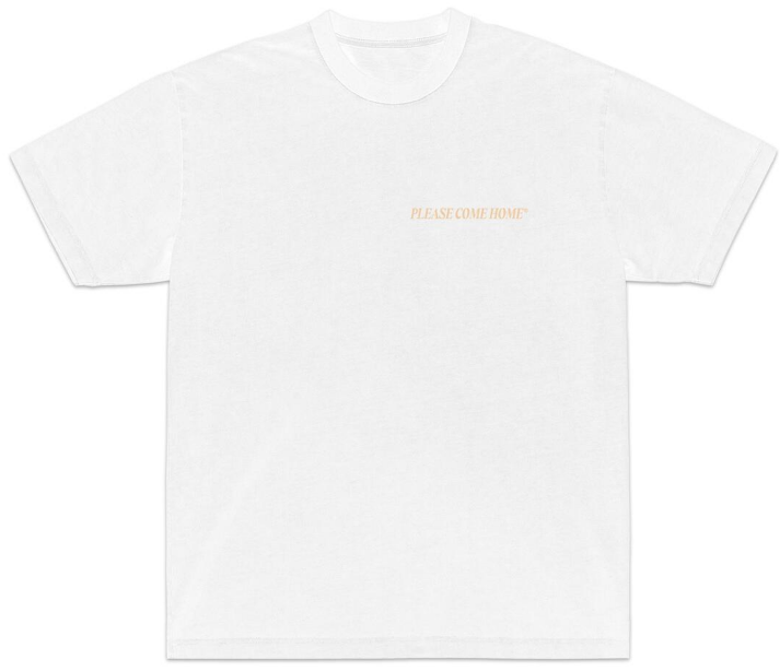 Please Come Home Gone Tee White / Peach
