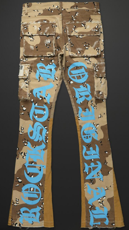 Rockstar Veeze Desert Camo Printed Stacked Jean