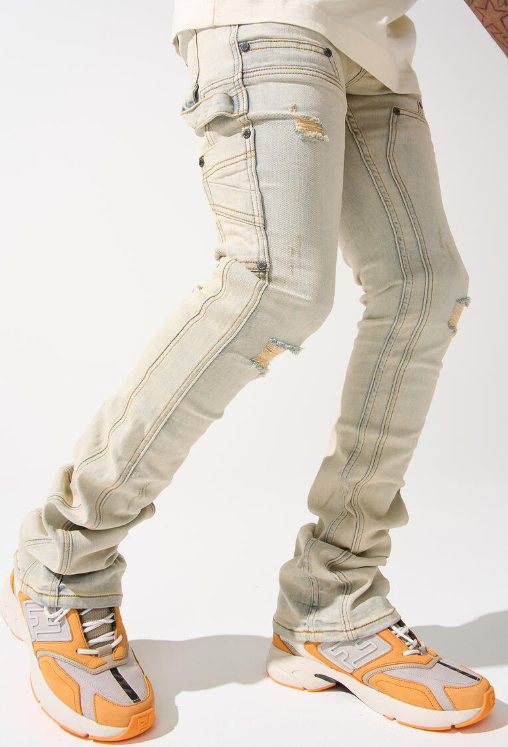 Serenede ''Cloud'' Stacked Jeans – DR STYLZ Serenede ''Cloud'' Stacked Jeans – DR STYLZ