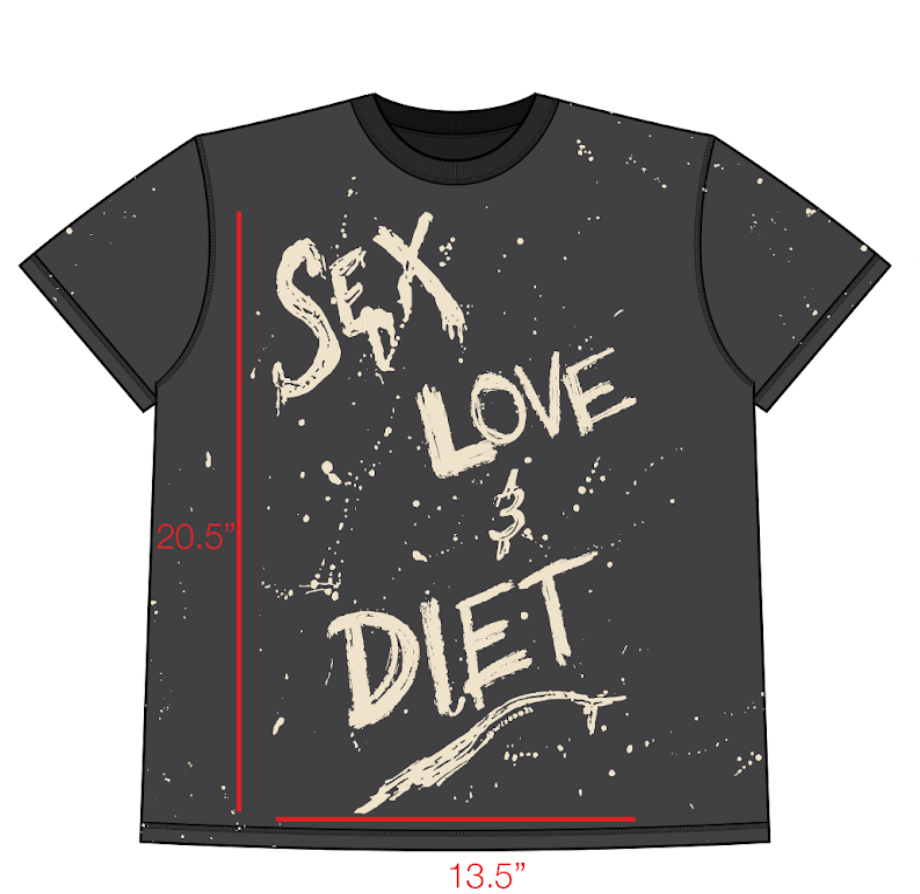Diet Starts Monday SL&D Splatter Tee Black