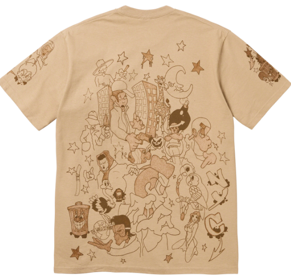 Supreme Downtown Tee Khaki