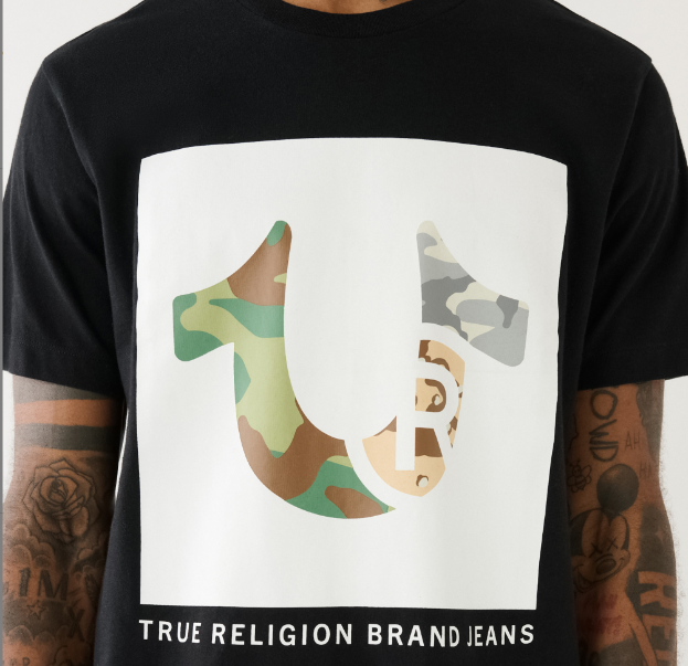 True Religion Camo Logo Tee