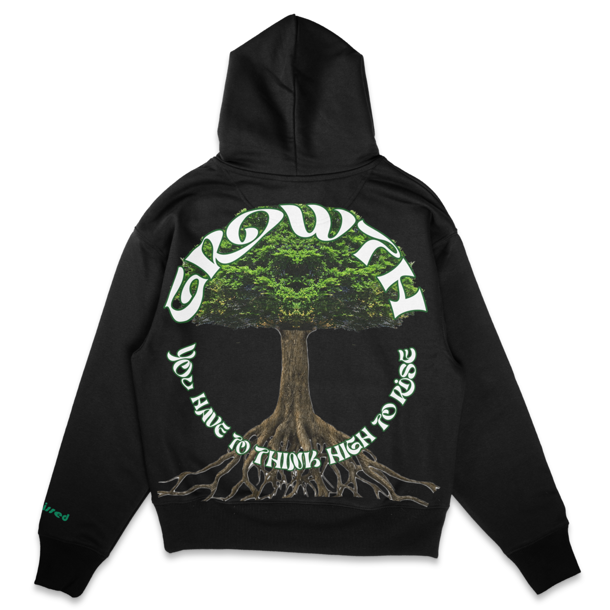 Dissmissed Growth Oversized Hoodie Black