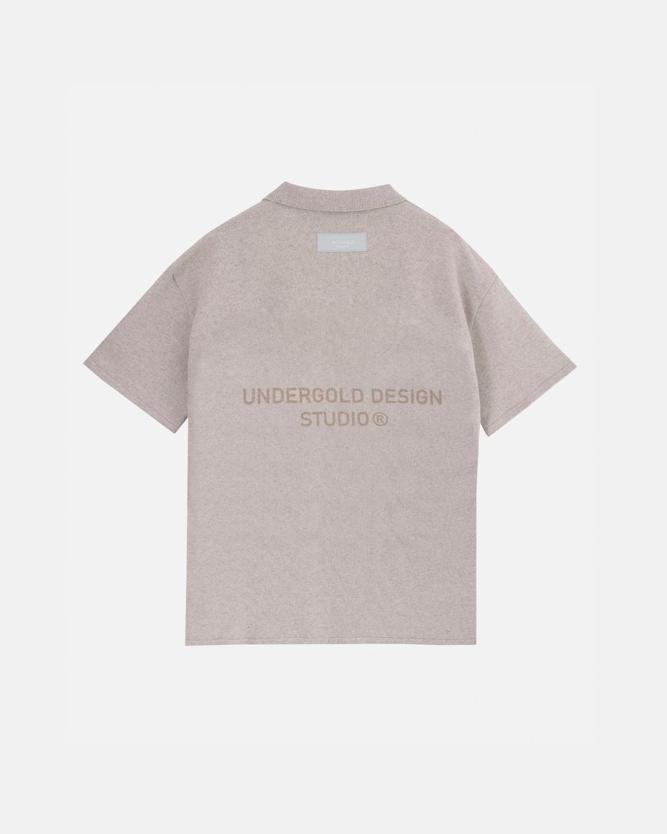 Undergold Design Studio Knit Short Sleeve Shirt Seed Gray