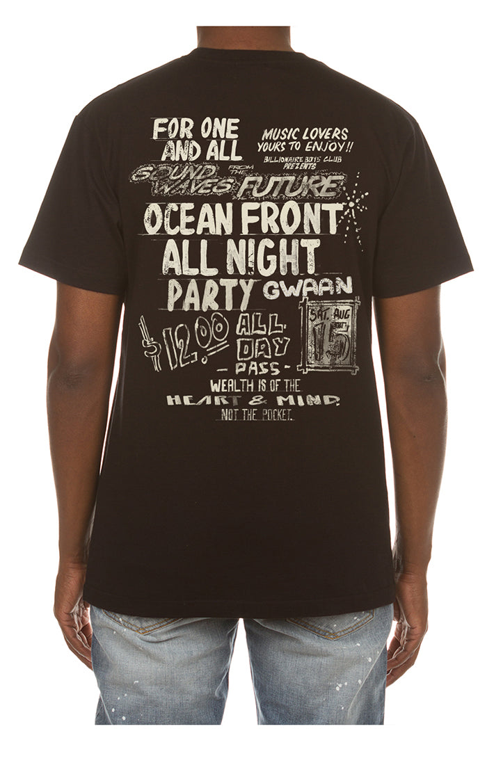 Billionaire Boys Club Partay SS Tee Oversized Black
