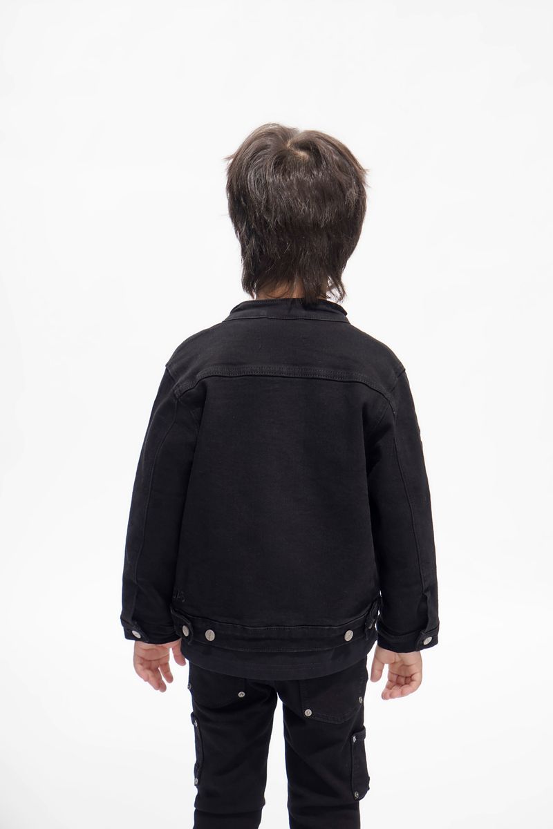 Valabasas V Play Kids Harley Jet Black Denim Jacket
