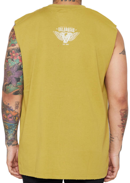 Valabasas Moe Cut Off Tee Vintage Olive