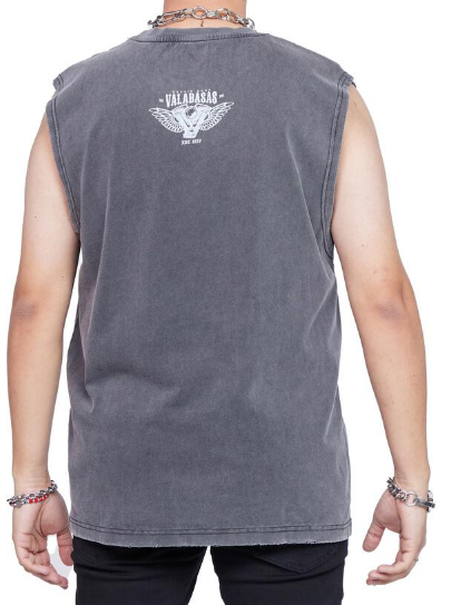 Valabasas Hate Free Tee Cutoff Vintage Grey