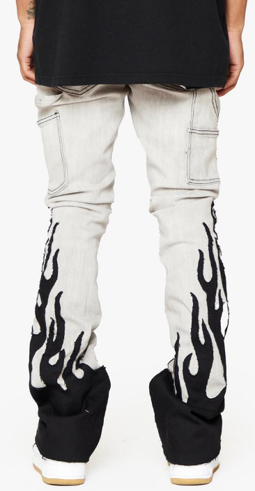 Valabasas Flare Denim Stacked