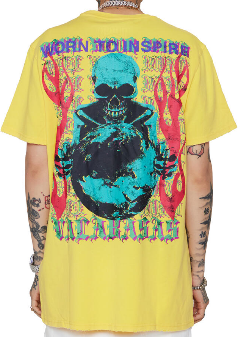 Valabasas Free Minds 2 Tee Vintage Yellow
