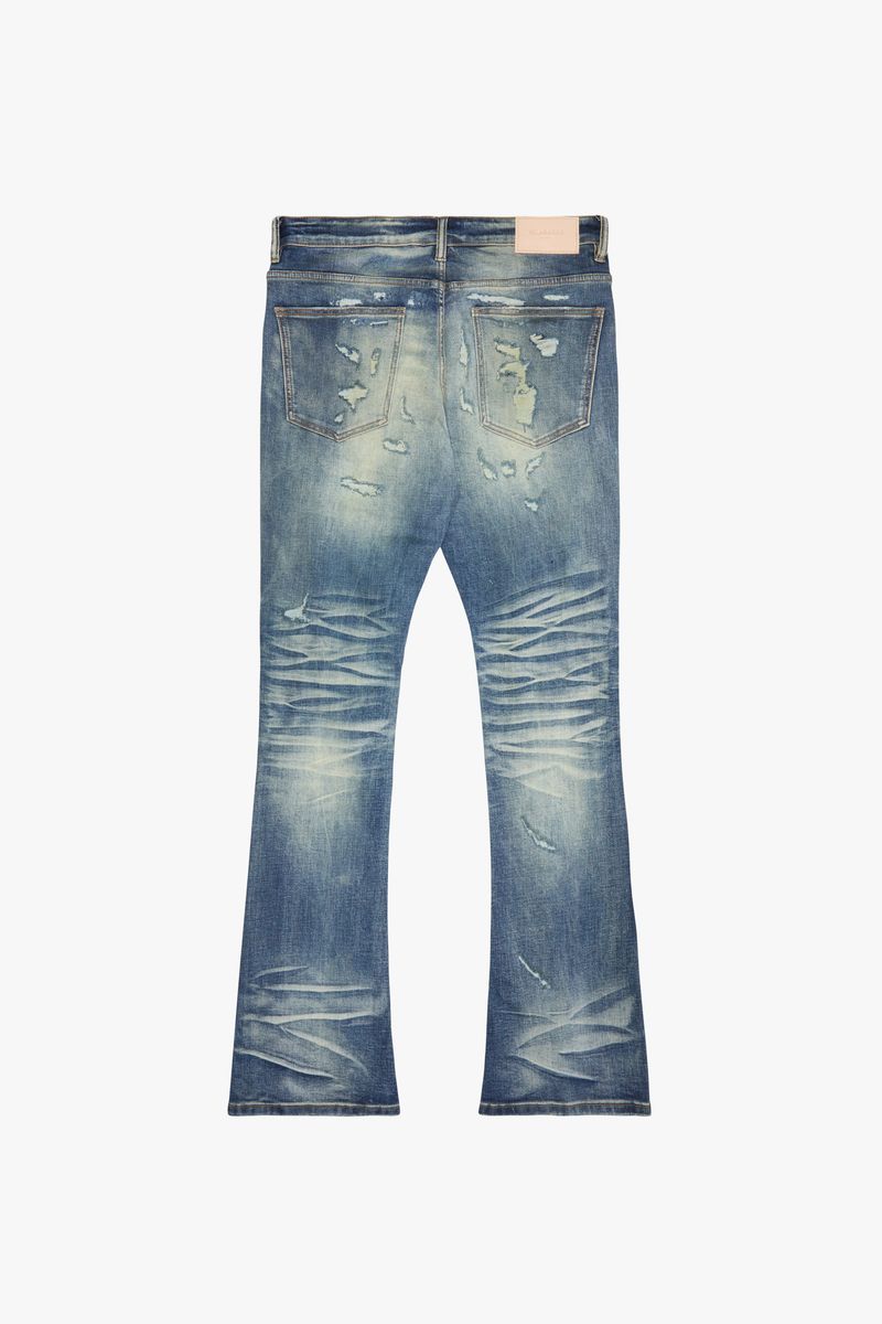 Valabasas Driftwood Blue Wash Stacked Jean
