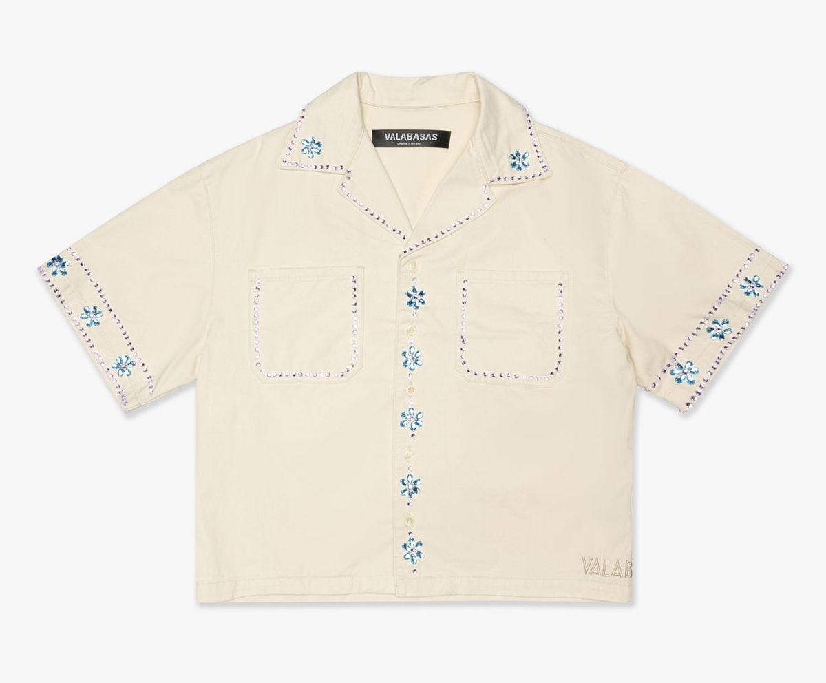 Valabasas Under Pressure Button Down Cream