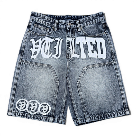 Vtilted "Formula" Jorts Blue Wash
