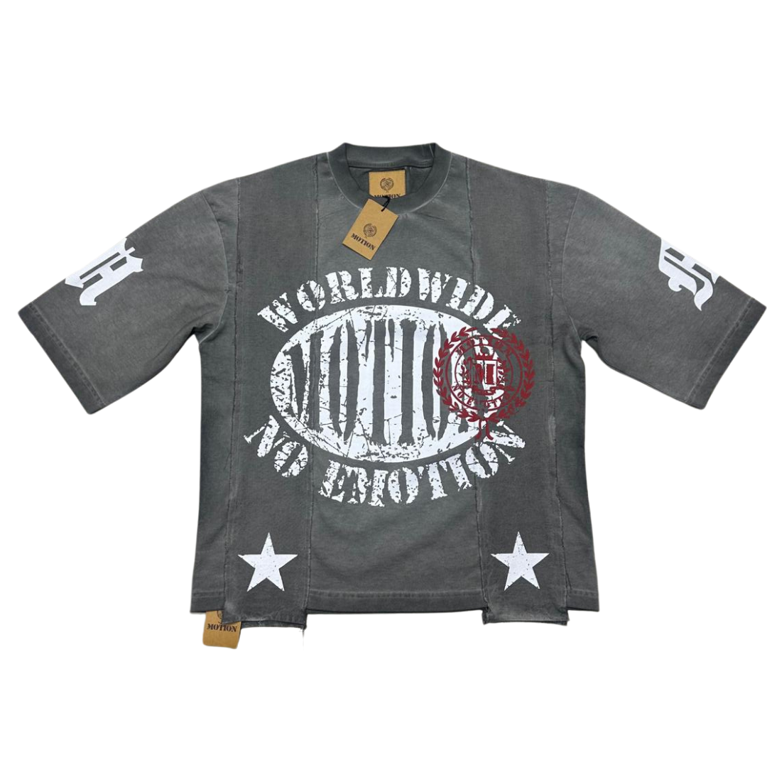 Motion No Emotion Vintage Gray Tee (MOTK-002)