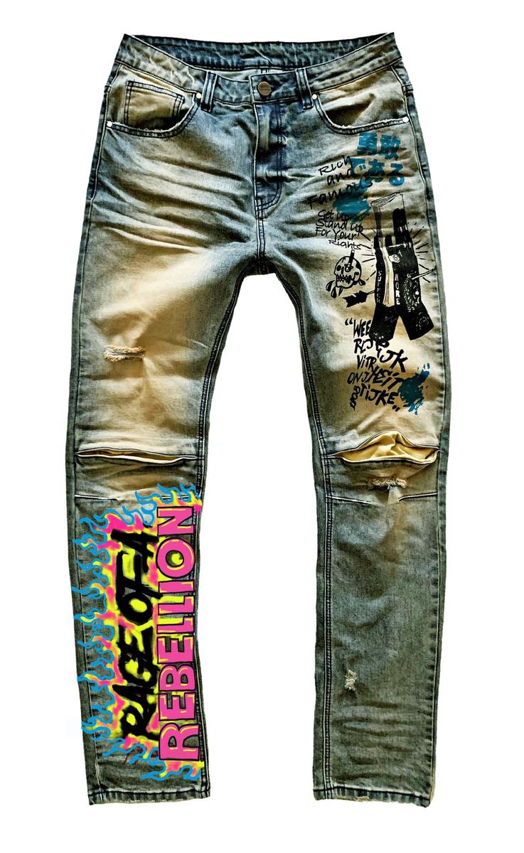 Rage Of Rebellion Denim Paint