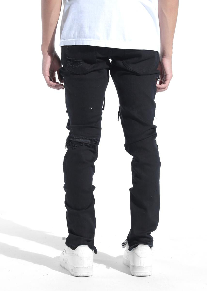 Lifted Anchors Malibu Patch Black Denim Pants