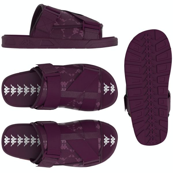 Kappa 222 Banda Mitel 4 Sandals Violet-White