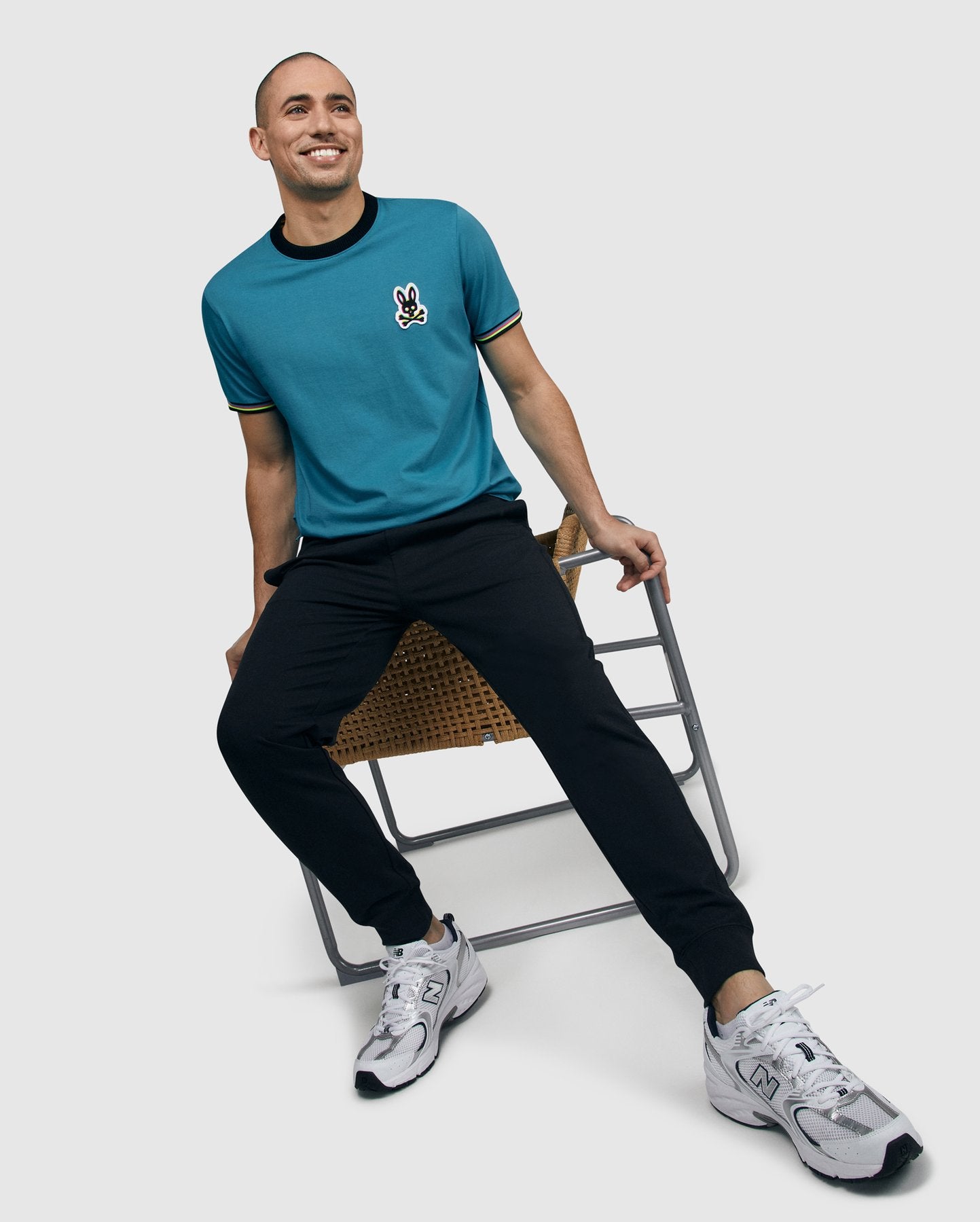 Psycho Bunny Holloway Ringer Tee Blue