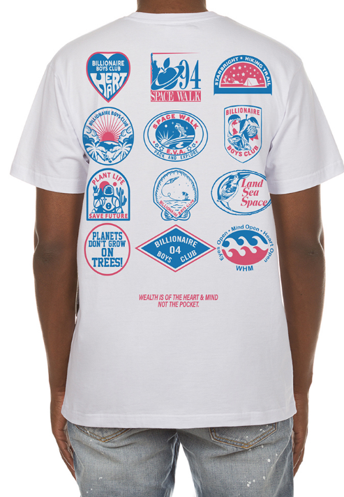 Billionaire Boys Club Space Walk SS Tee White