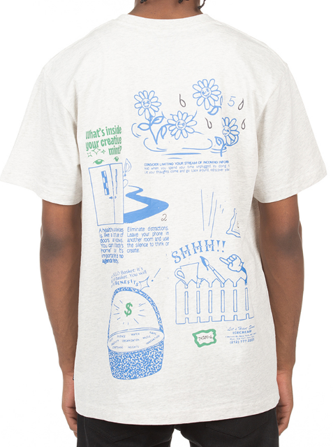 Icecream Colorful SS Tee White