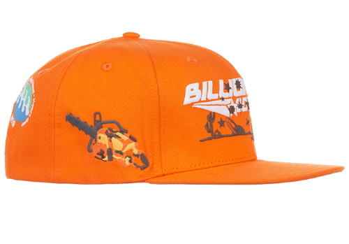 Billionaire Boys Club Yellowstone Snapback Hat Red Orange
