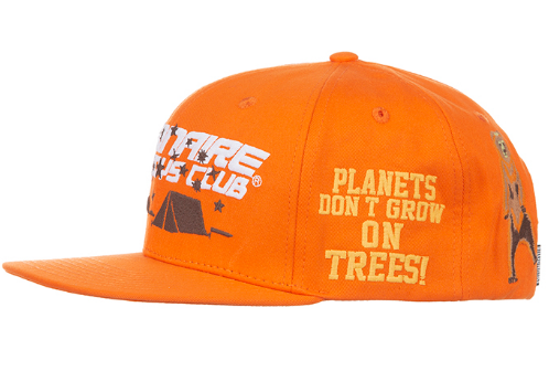 Billionaire Boys Club Yellowstone Snapback Hat Red Orange