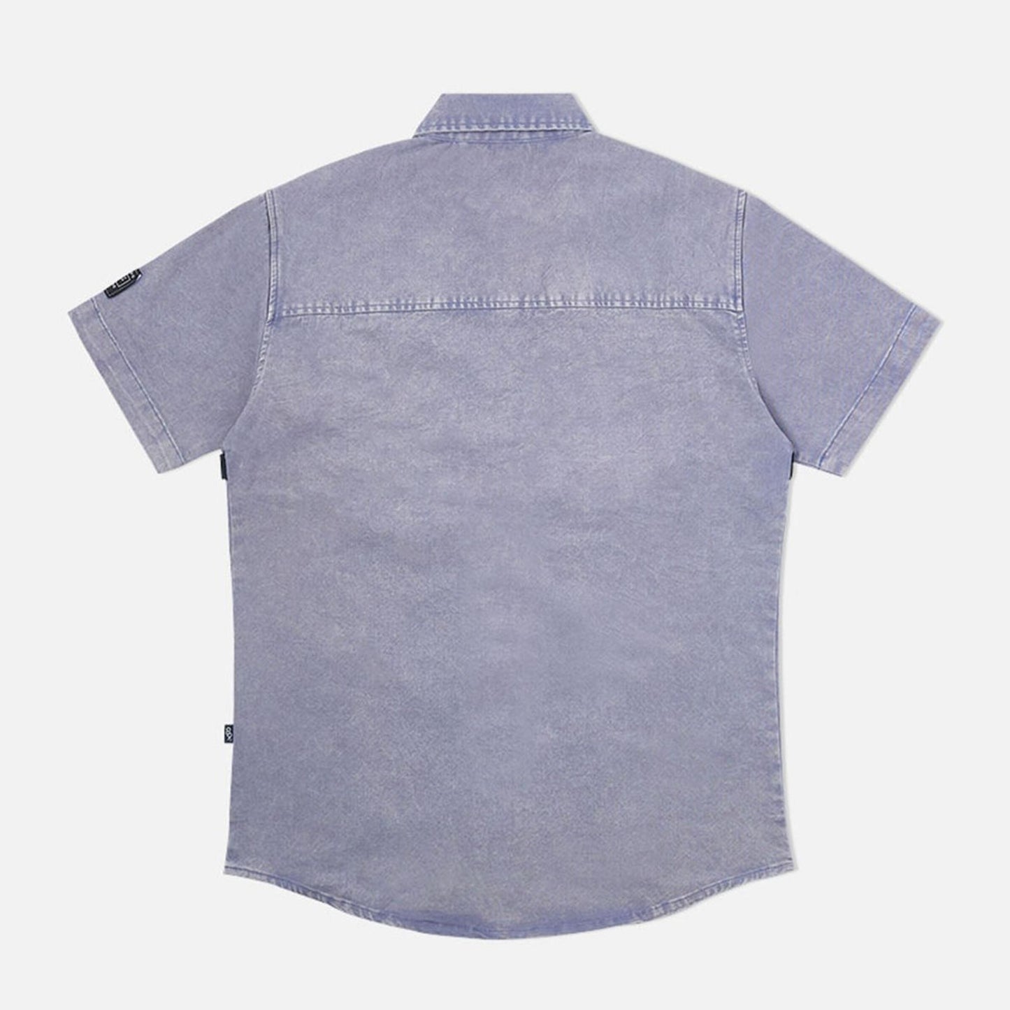 8 & 9 Strapped Up Button Up Shirt Vintage Blue