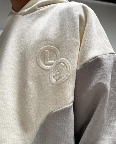 Lifted Anchors Puff Embossed Hoodie