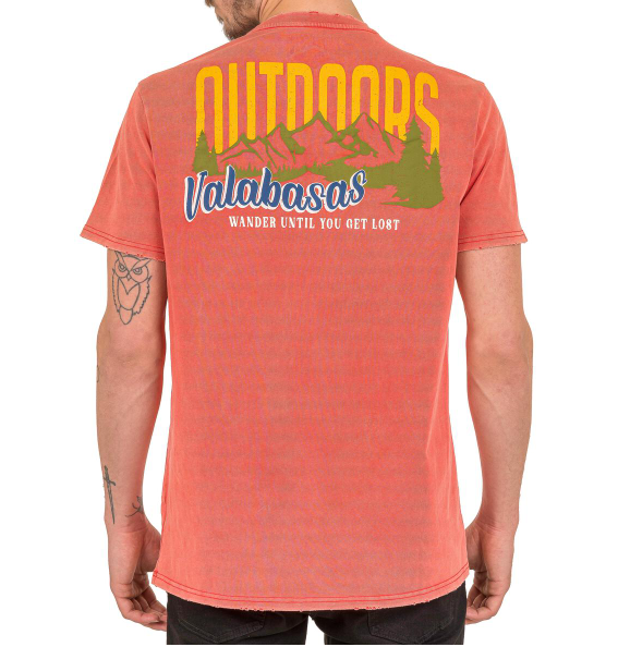 Valabasas Tee The Outdoors Vintage Red