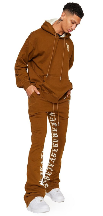 Valabasas The World Fleece Set Brown/Cream
