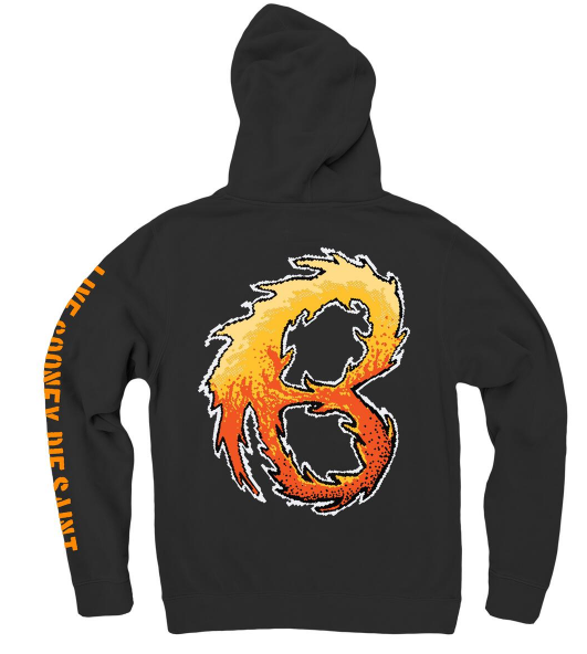 B Wood Holo Ghost Black Hoodie