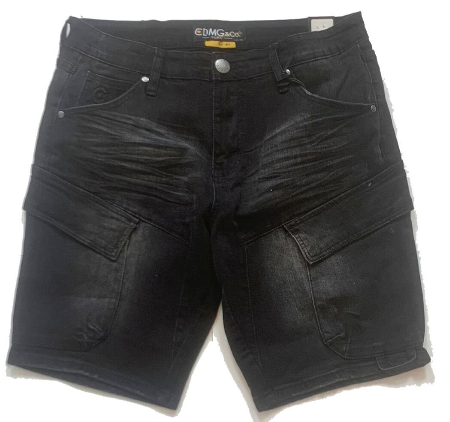 Caliber Denim Deployment Shorts Jet Black