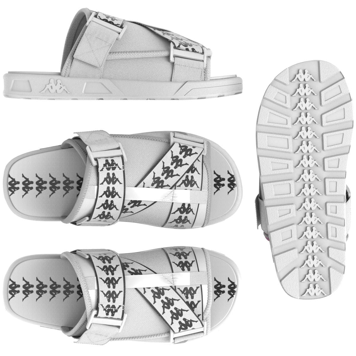 Kappa 222 Banda Mitel Sandals White