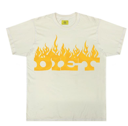 Diet Starts Monday Flame Tee Antique White