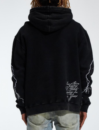 Diet Starts Monday Lightning Hoodie Black