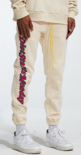 Diet Starts Monday Spell Out Sweatpant Cream