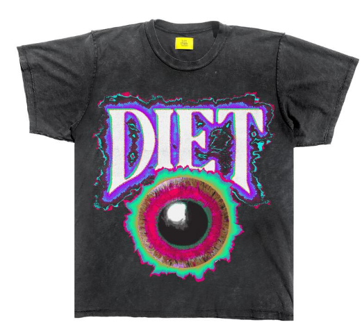 Diet Starts Monday Eyeball Tee Vintage Black