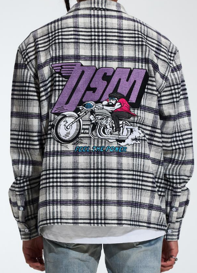 Diet Starts Monday Biker Flannel