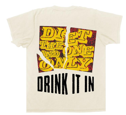 Diet Starts Monday Shred Tee Antique White
