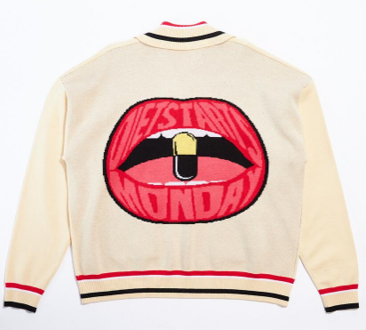 Diet Starts Monday Knitted Mouth Shirt