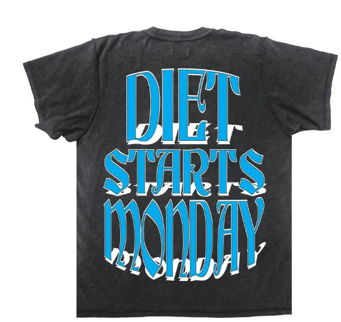 Diet Starts Monday Bolt Tee Vintage Black