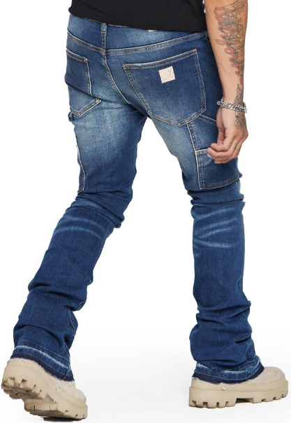 Valabasas Azurite Denim Stacked