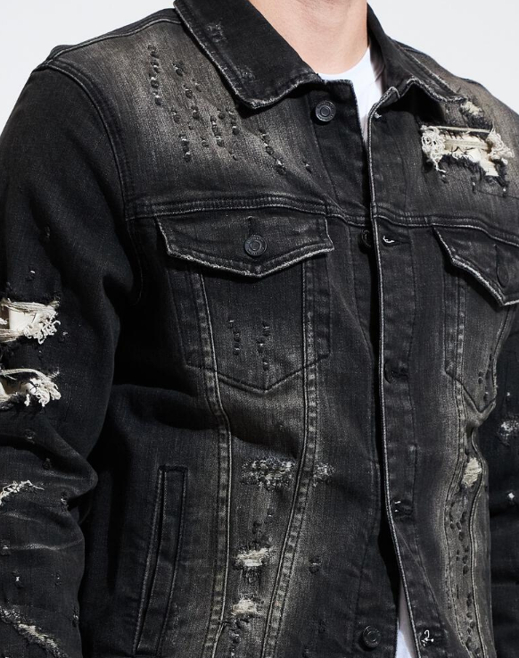 Embellish Halo Denim Jacket