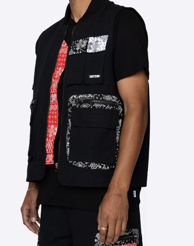 Eptm Multi Bandana Vest Black