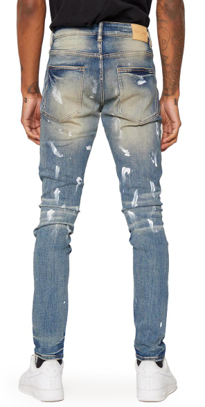 ESNTL Lab Jeans Canvas White Paint Blue