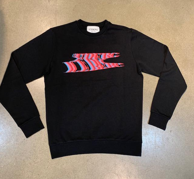Iceberg Crewneck Sweater Zig Zag Logo
